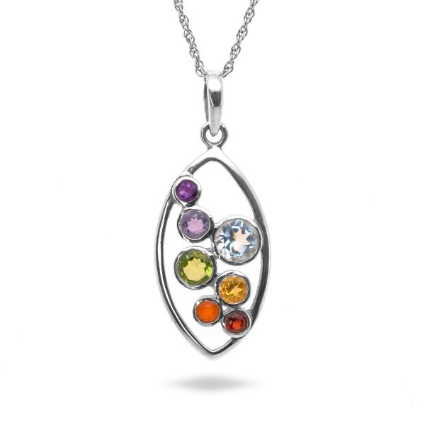 Pendentif univers argent Galaxy